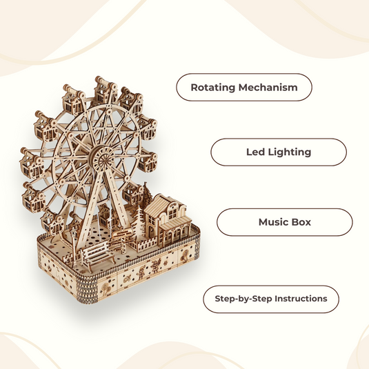 Meridian Ferris Wheel 3D Wooden Puzzle